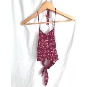 floral halter top